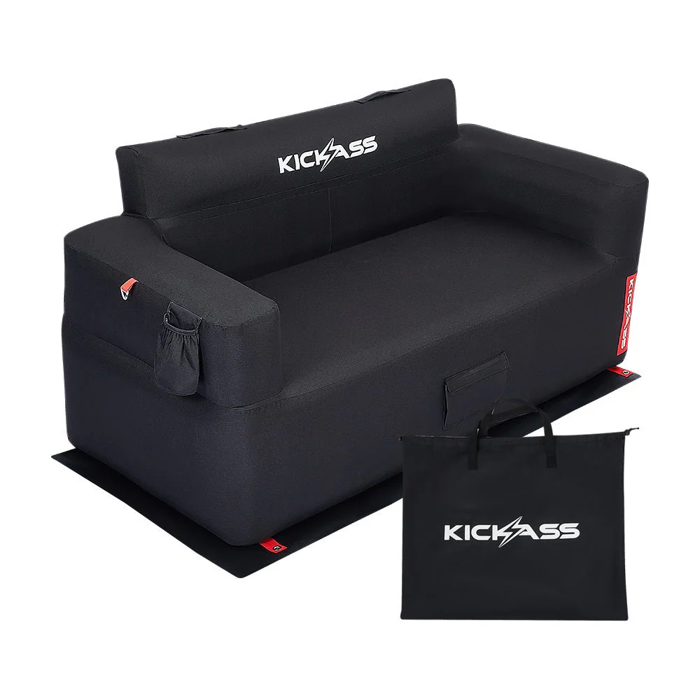KickAss 120" AirScreen Bundle with Smart Projector, Inflatable Sofa, Armchair, Ottoman and AC Adapter - Image 4
