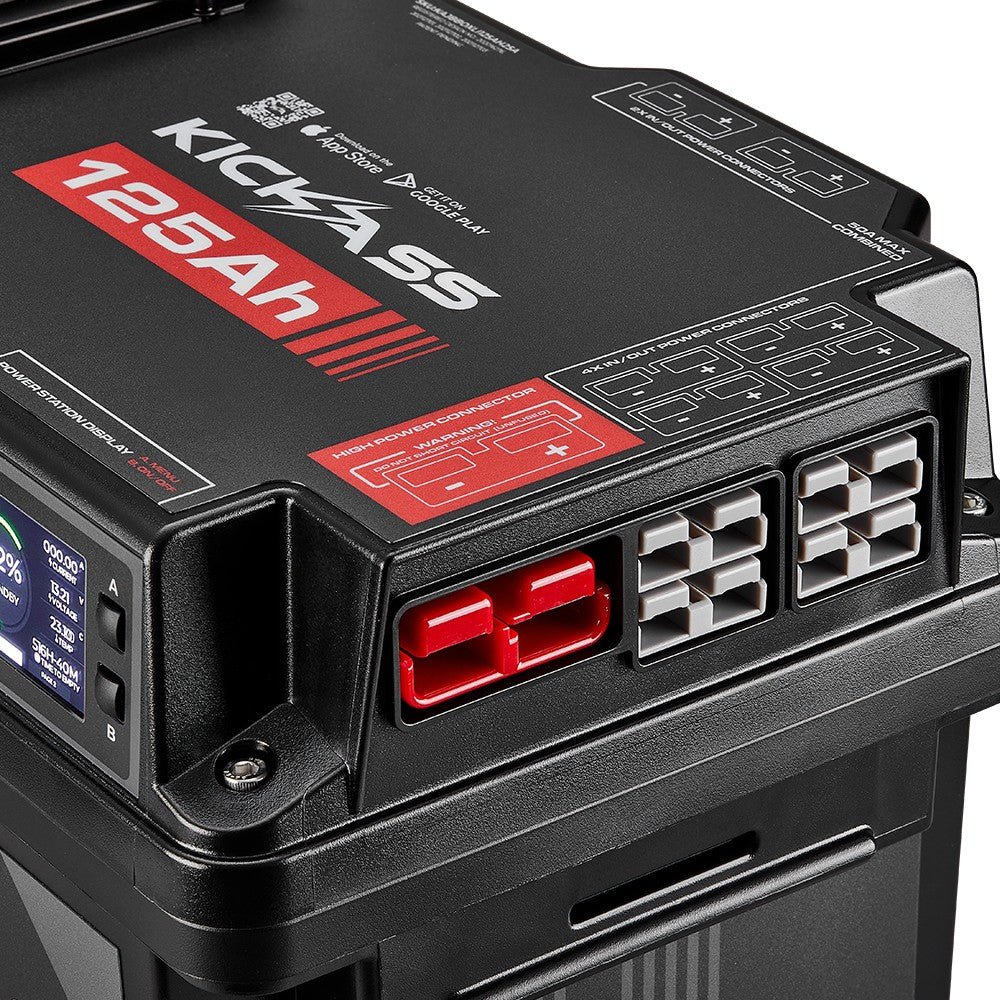 KickAss Smart 125Ah Lithium Battery Box Power Station with 25A DCDC Charger + Integrated Bluetooth - Image 6