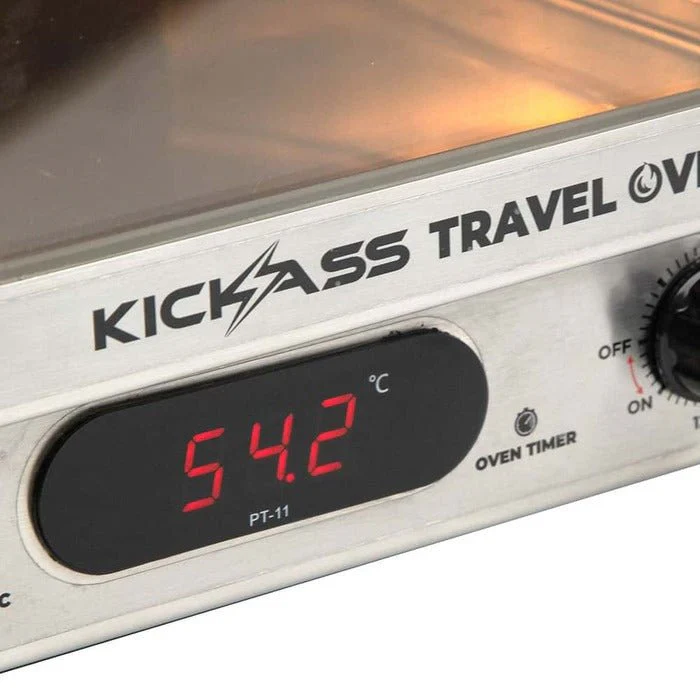 KickAss 12V 130W Portable Travel Oven with Glass Door & Thermometer - Image 6