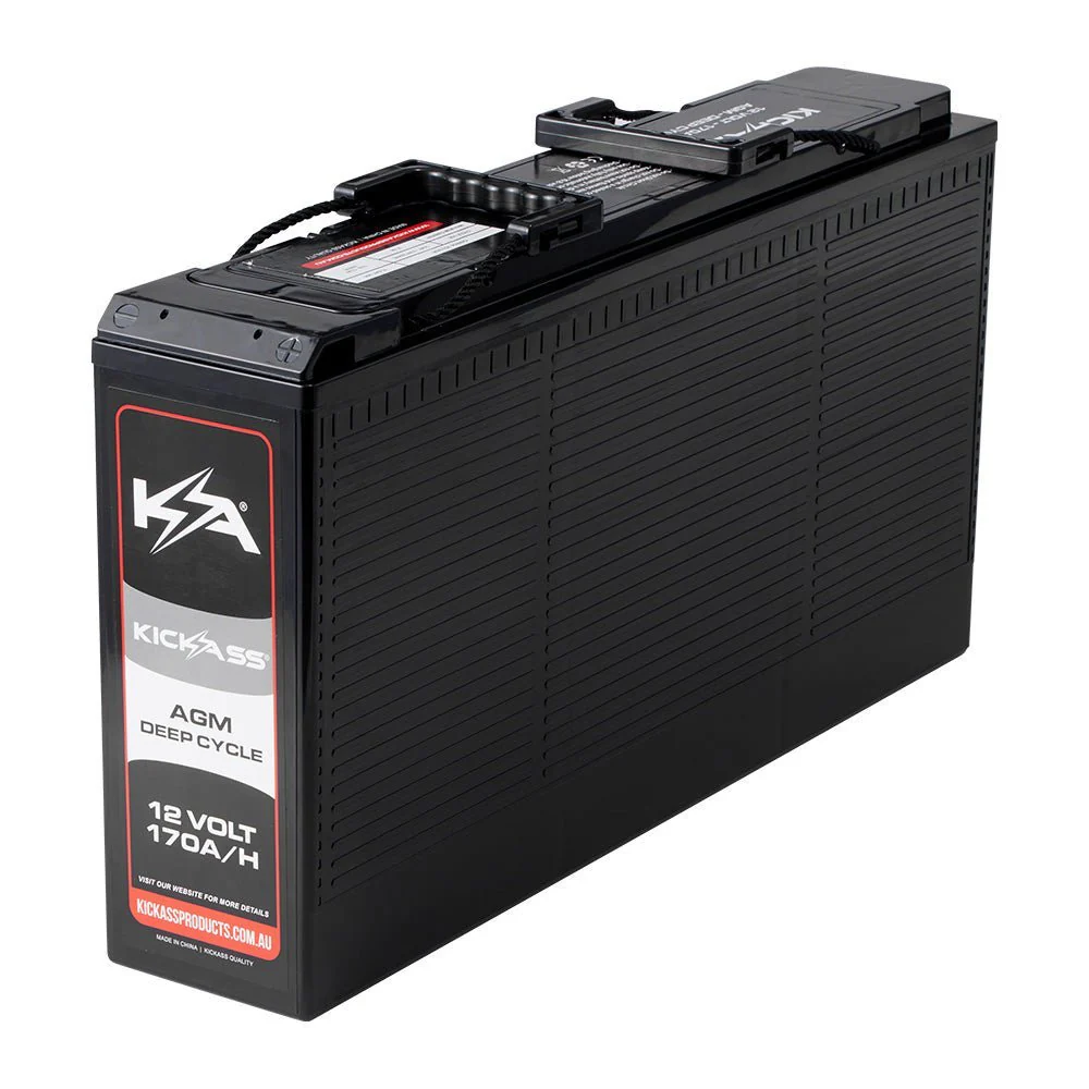 KickAss 12V 170Ah Slimline AGM Battery Bundle with Smart Shunt, Slimline Tray and Power Connections Kit - Image 2