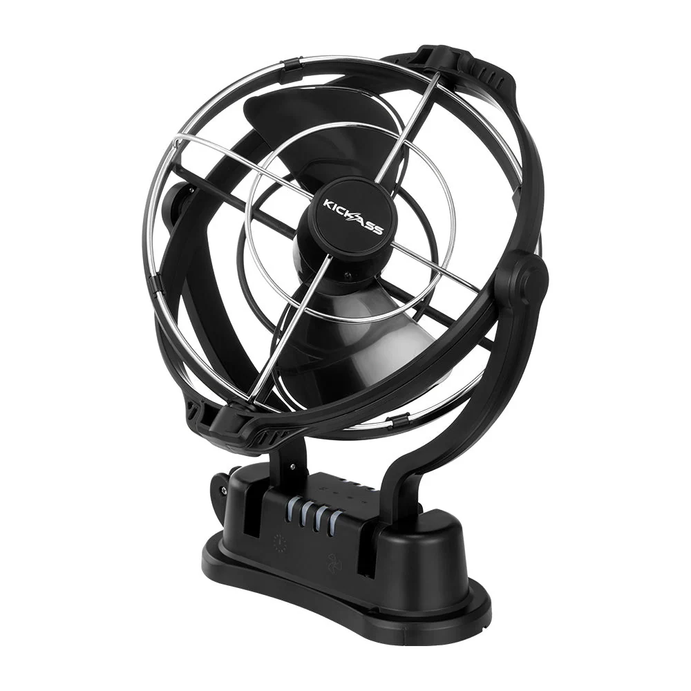 KickAss 12V Anderson To USB Fast Charger + 12/24V 360° Caravan Fan Bundle - Image 3