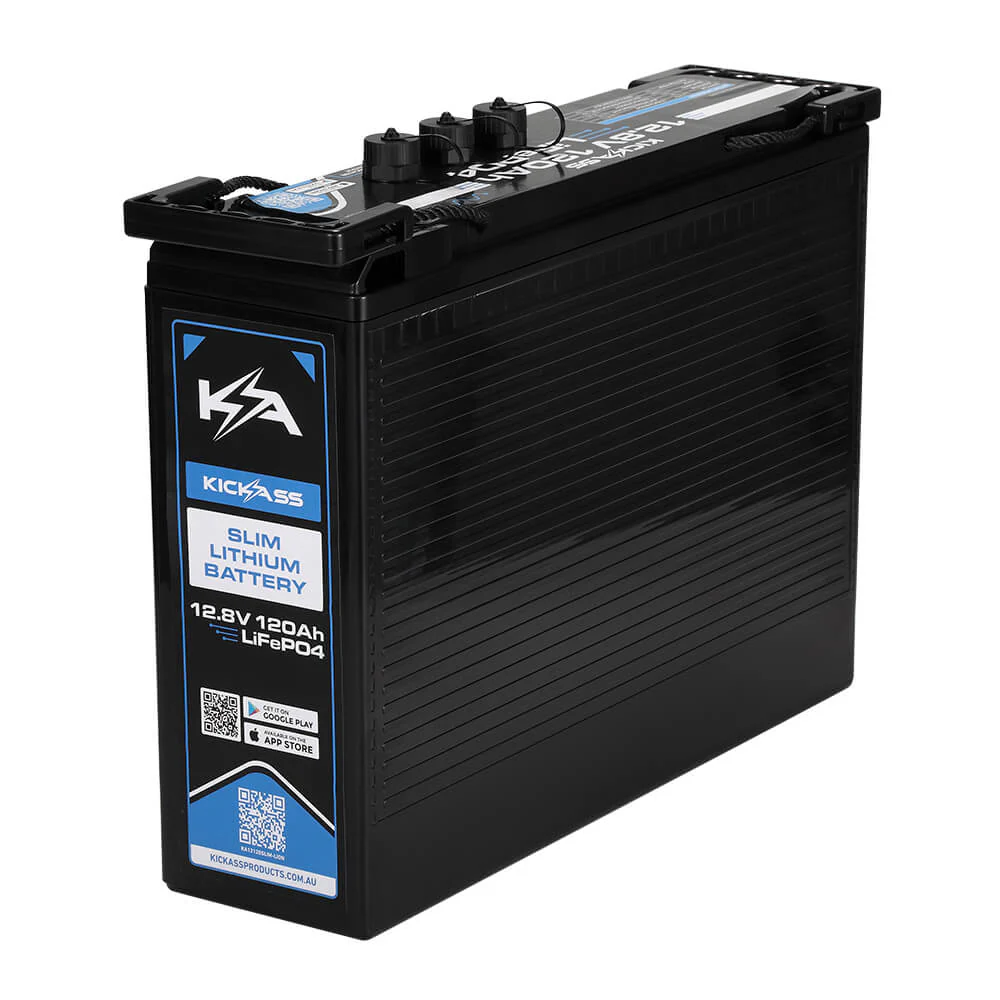 KickAss 12V Wireless Canopy Power System Bundle with Smart 120Ah Lithium Slimline Battery & DCDC Wiring Kit - Image 3