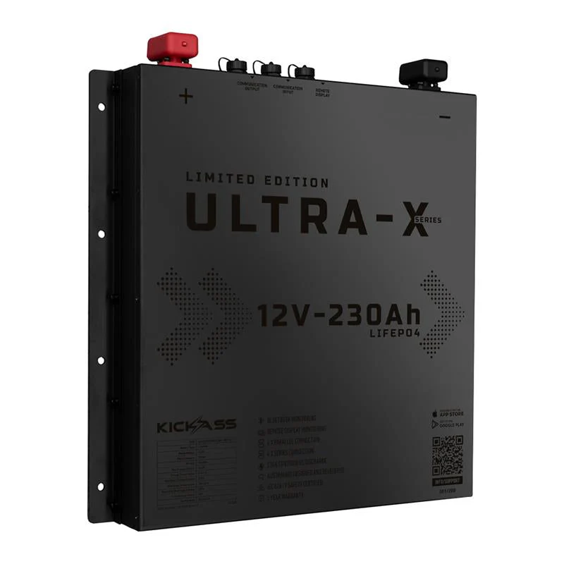 KickAss 230Ah Slimline Black Edition Lithium Dual Battery Kit with 40A DCDC Charger and Wiring Kit - Image 2