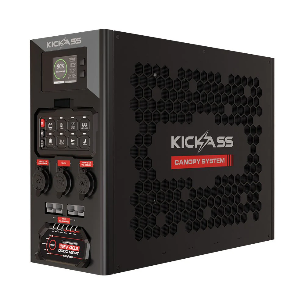KickAss 230Ah Slimline Lithium Premium Dual Battery Kit with Wireless Canopy System & Wiring Kit - Image 3