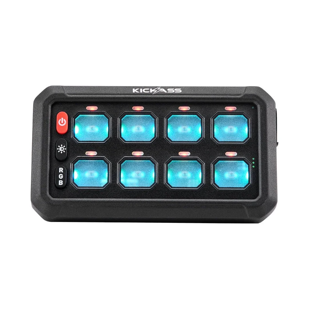 KickAss 12/24V 8 Gang Wireless Switch Panel with Magnetic Charging Cradle - MKII - Image 11