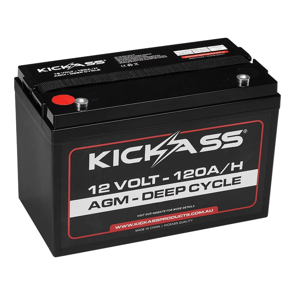 KickAss Battery Box with 25A DCDC Bundle with 120Ah AGM Battery, Wiring Kit, 22A Charger and 120W Solar Blanket - Image 4