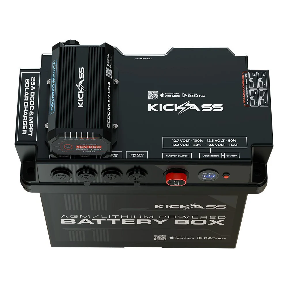 KickAss Battery Box with 25A DCDC Charger + Integrated Bluetooth - Image 4