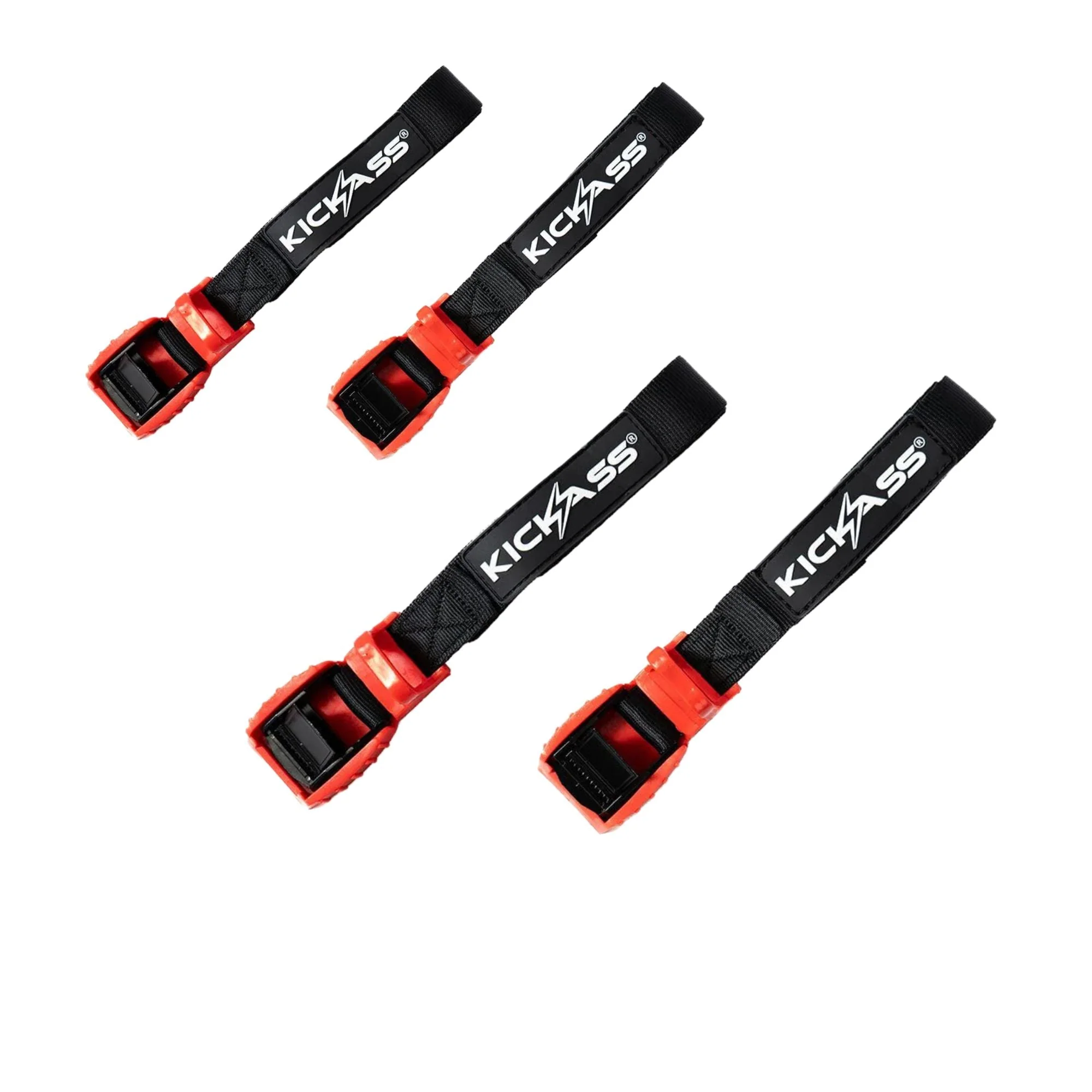KickAss Cam Buckle Strap 25mm x 4.0m Pair + Cam Buckle Strap 25mm x 1.0m Pair Bundle