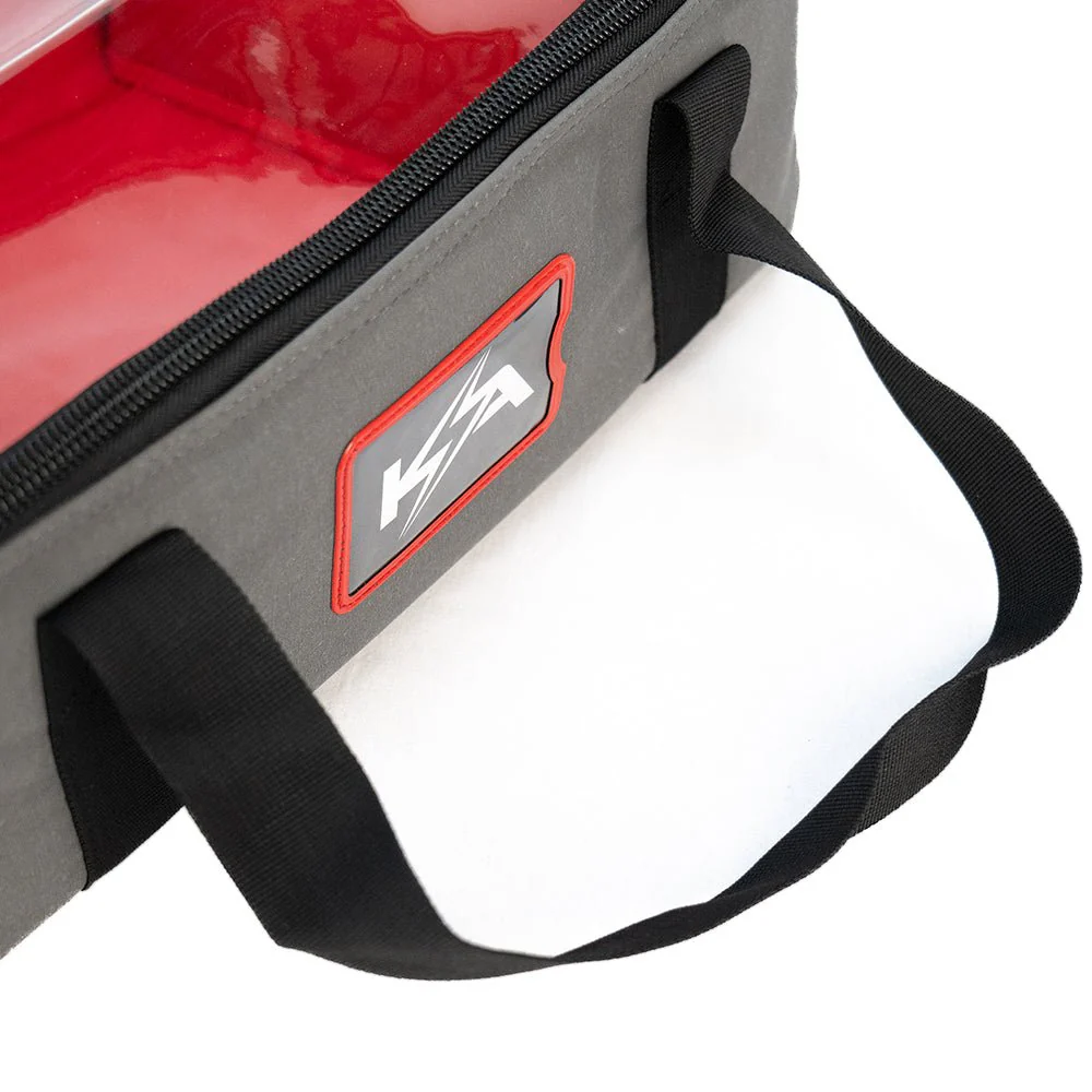 KickAss Canvas Clear Top Storage Bag with Soft Padded Lining - 42x25x15cm - Image 5