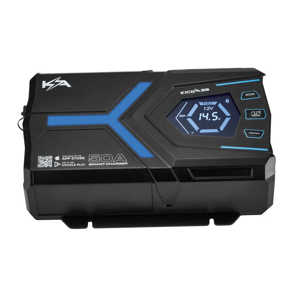 KickAss Flexicharge 12V 50A ACDC Smart Battery Charger For Lead Acid, AGM & Lithium Batteries + Integrated Bluetooth - Image 5