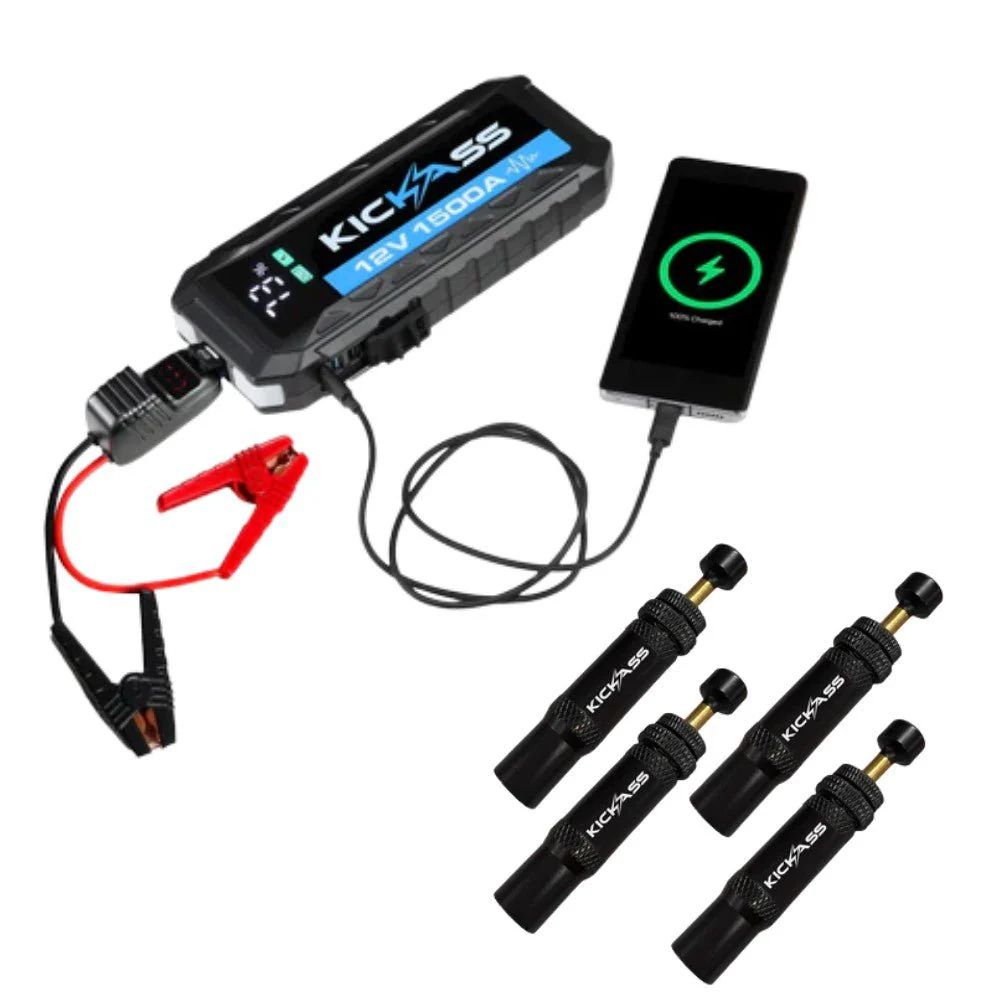 KickAss Jump Starter + Tyre Deflator Bundle