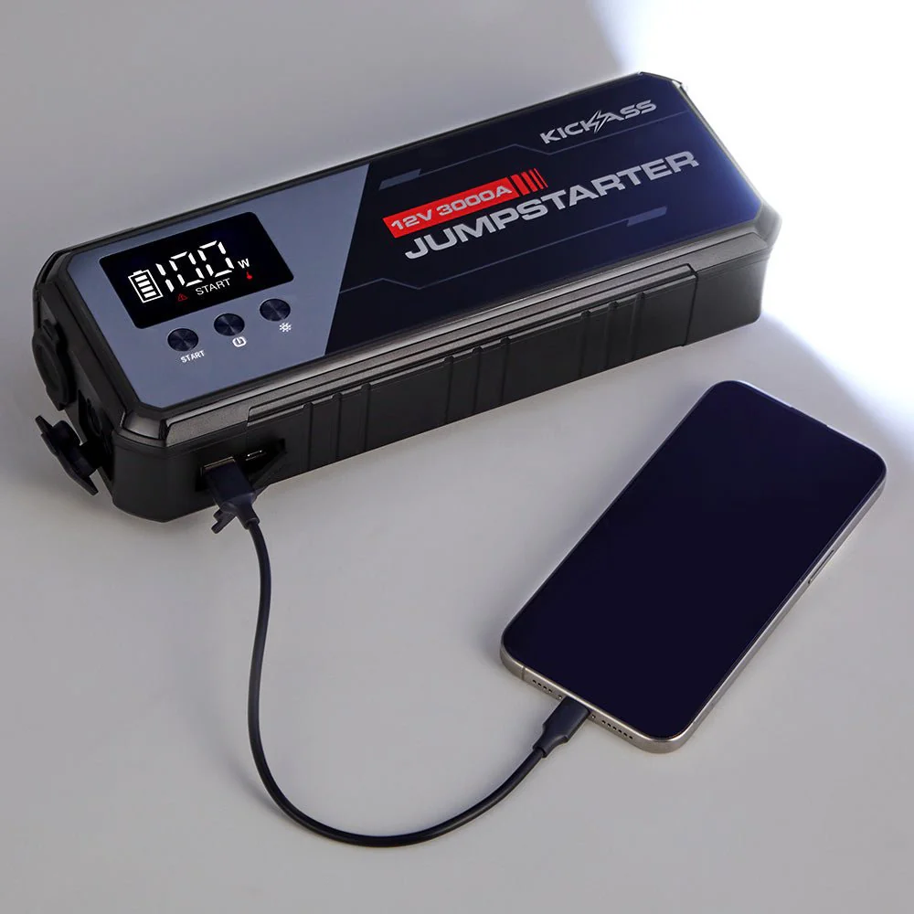 Kickass Power Boost 3000A Lithium Jump Starter with Power Bank - 5500A Peak - Image 7