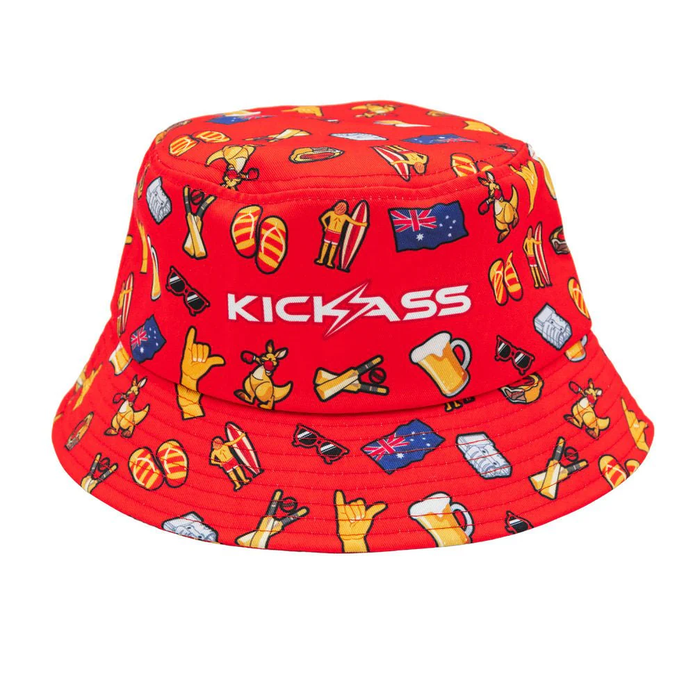 KickAss Aussie Bucket Hat Universal Fit
