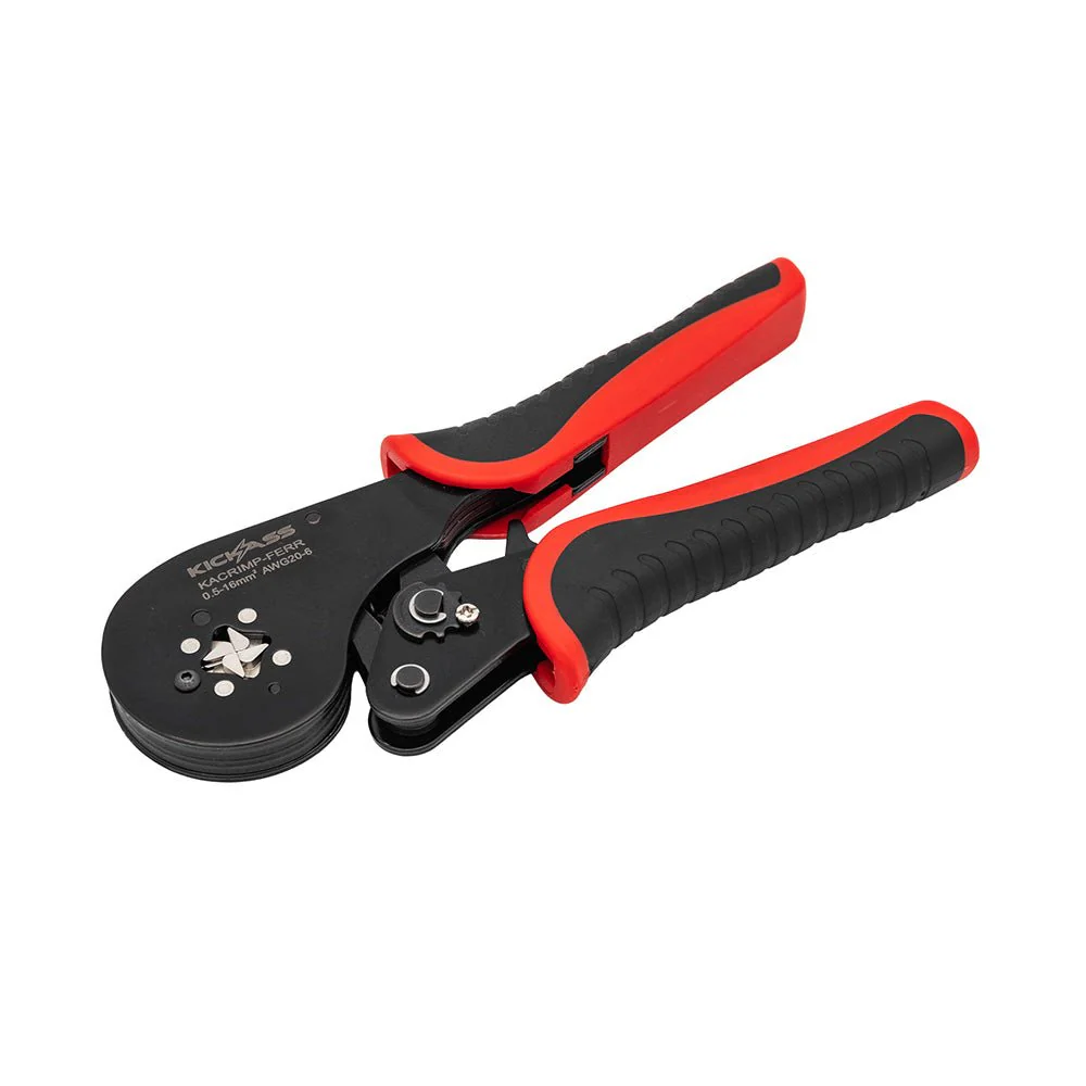KickAss Ratcheting Bootlace Ferrule Crimper 0.5-16mm² | Square Crimp Tool for Wire End Sleeves - Image 2
