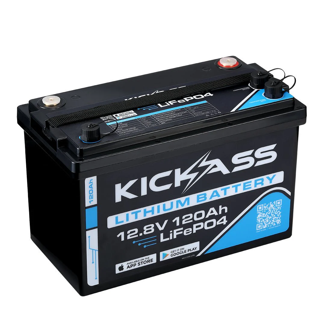KickAss Smart 12V 120Ah Lithium Battery + 22A Smart Battery Charger Bundle - Image 2