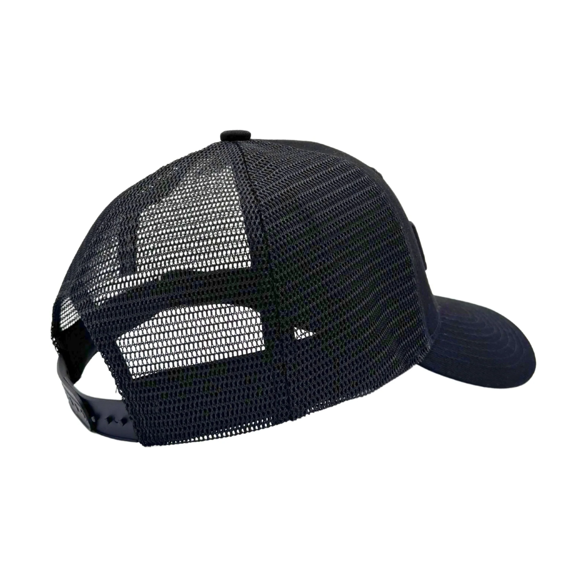 KickAss Snapback Trucker Cap - All Black with Black KA logo - Image 2