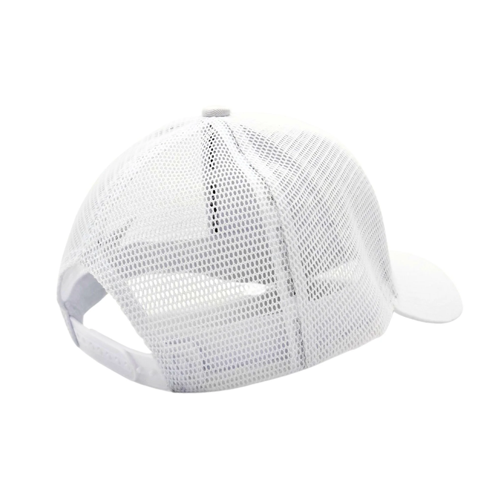 KickAss Snapback Trucker Cap - All White with White KA logo - Image 2
