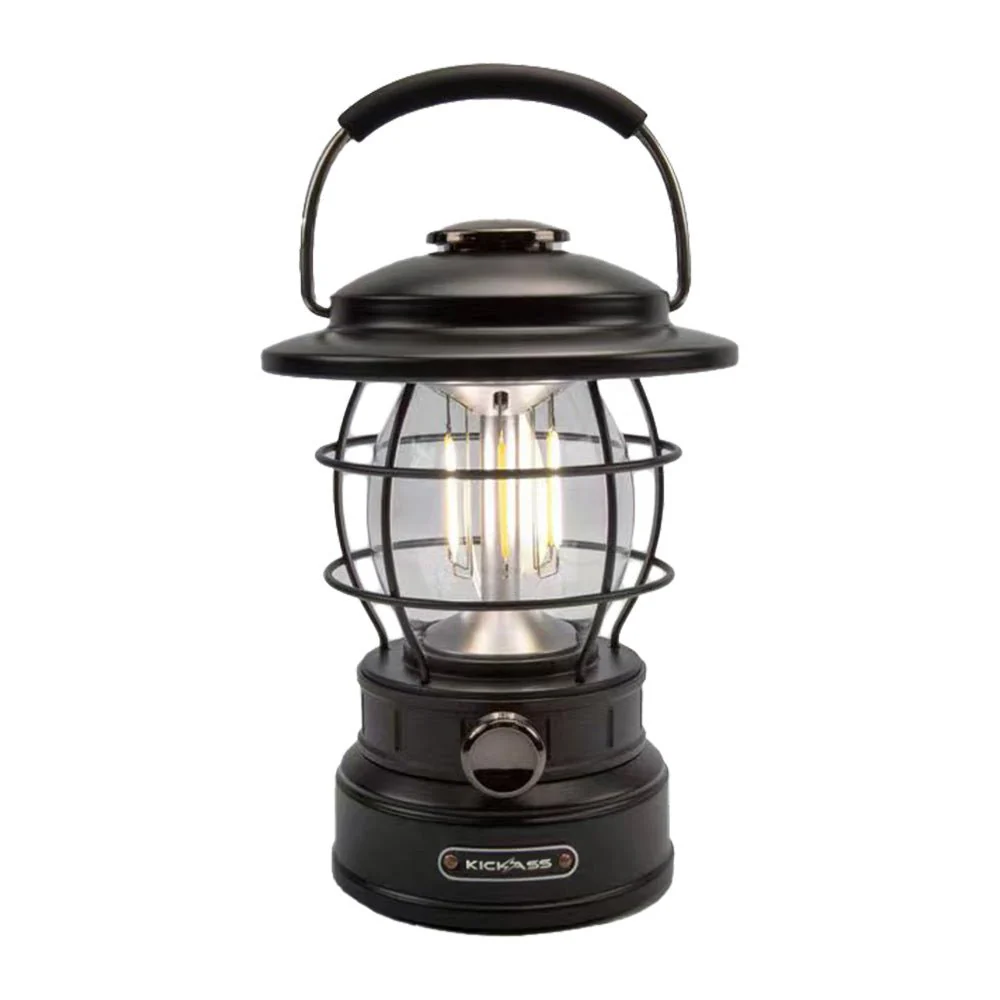 KickAss Vintage Camping Lantern Bundle with Outdoor Tie-Down Guy Rope LED Lighting Kit - Image 2
